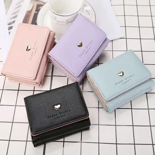 Ladies PU Leather Square Mini Wallet Zipper Bag